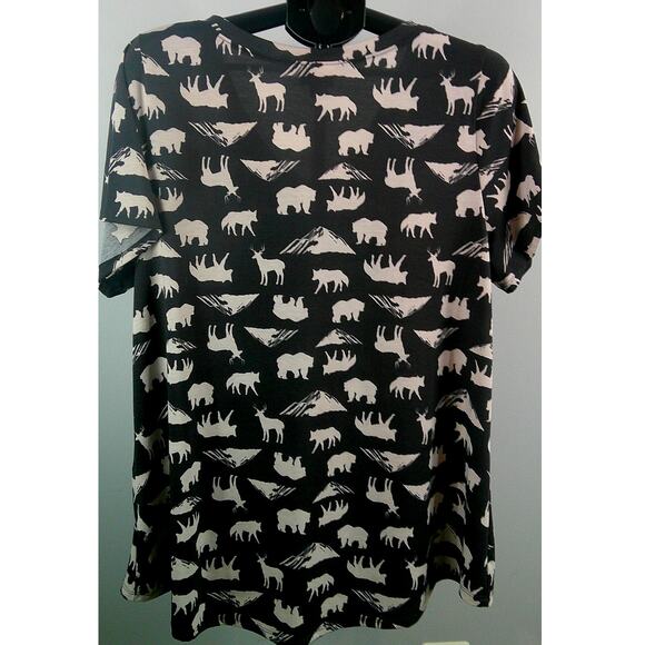 LuLaRoe V-neck Women's Charcoal Gray 2xl Camping Hunting - Picture 2 of 5